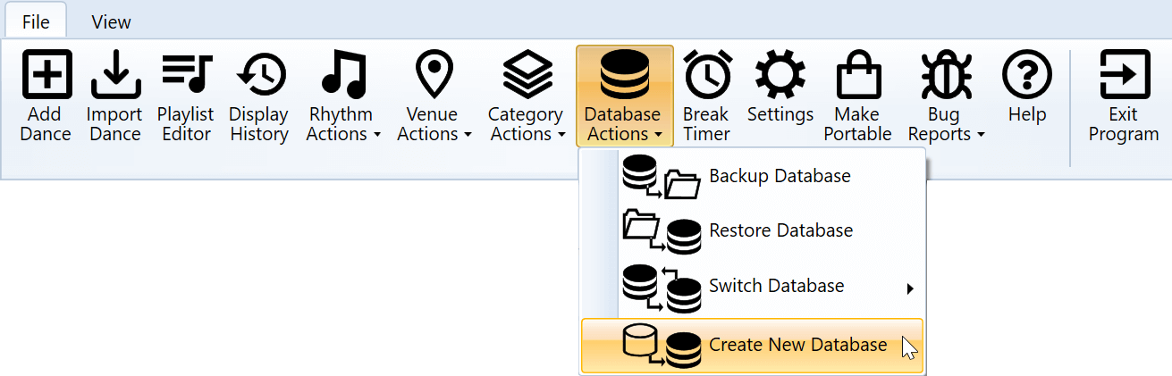 CreateNewDatabase