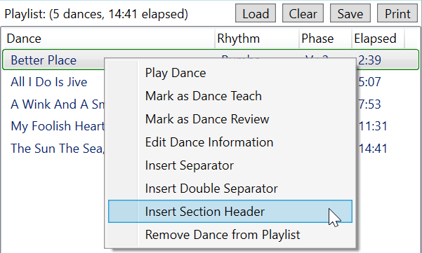 PlaylistRightClickInsertSectionHeader